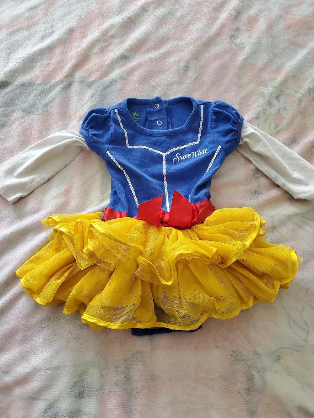 Disney Baby Snow White Costume Dress Onesie 12m Girl